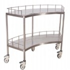 Bom preço. 1400MM Instrumento Cirúrgico Carrinho de aço inoxidável 45CM Hospital Médico Com Caixa on-line
