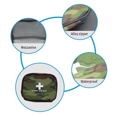 Camuflagem Kit de primeiros socorros de grande capacidade Kit de sobrevivência selvagem Kit de resgate ao ar livre Kit médico paramédico