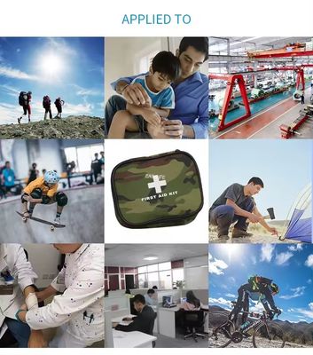 Camuflagem Kit de primeiros socorros de grande capacidade Kit de sobrevivência selvagem Kit de resgate ao ar livre Kit médico paramédico