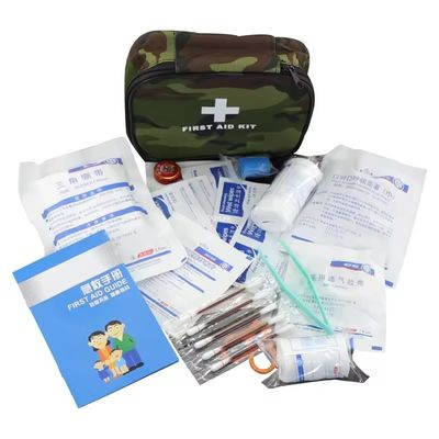 Camuflagem Kit de primeiros socorros de grande capacidade Kit de sobrevivência selvagem Kit de resgate ao ar livre Kit médico paramédico