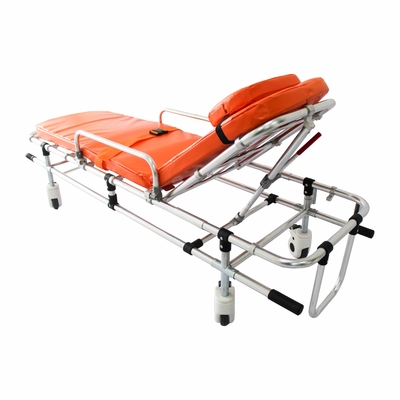 Bom preço. Alumínio de liga dobrável de tubo duplo de baixa posição ambulância de emergência de resgate carrinho de volta ajuste on-line