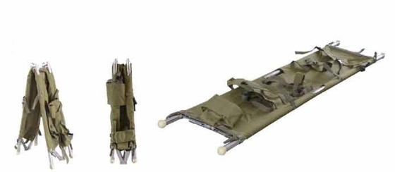 Bom preço. Maca médica 208 x 55 X 13CM da dobradura da liga de alumínio do PVC para a ambulância 9 quilogramas on-line