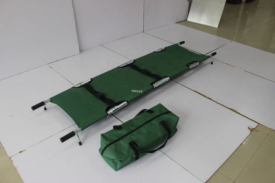 Dois azuis maca médica de dobramento automática para a ambulância 6,5 quilograma 185CM