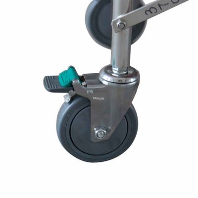 Da maca durável da cama da ambulância da liga de alumínio de H500mm ODM paciente do trole