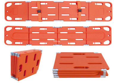 1.91M Foldable Spine Board, maca plástica do salvamento do fogo, placa nadadora da espinha da dobradura da maca do salvamento