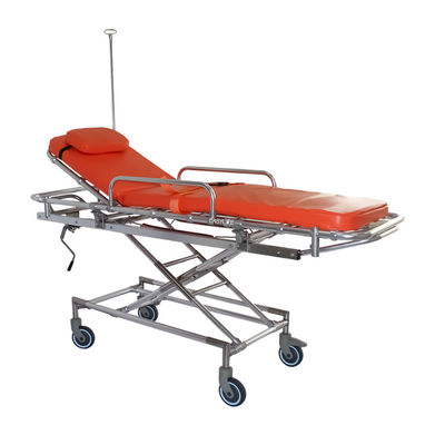 Trole de transferência da carga da liga de alumínio de 88CM 1.9M Patient Transfer Trolley