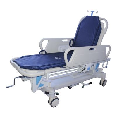 Trole paciente de dobramento médico 560MM da maca do hospital da cama da emergência de transferência da ambulância ajustável 30CM