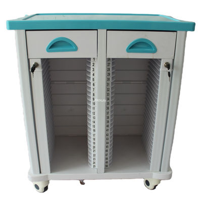 680MM 40CM Equipamento Médico Trolley ABS Hospital Trolley Médico Manual Case Folder Trolley