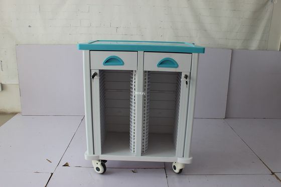 680MM 40CM Equipamento Médico Trolley ABS Hospital Trolley Médico Manual Case Folder Trolley