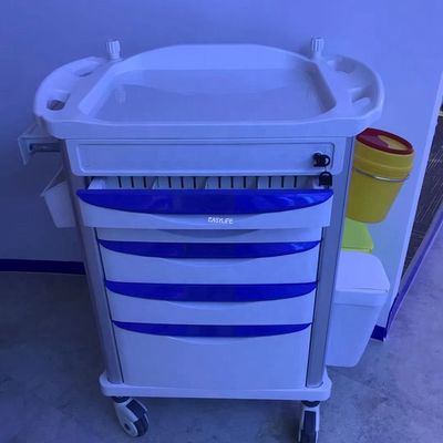 trole do equipamento médico da emergência do carro do impacto de 33in que nutre ISO9001