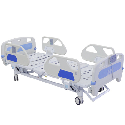 Bom preço. 2150MM 250KGS Cinco funções Cama de hospital elétrica Para pacientes ICU uso on-line