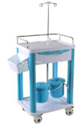 Clínica cirúrgica da droga do doutor Medical Crash Cart dos cuidados do hospital 92CM de alta qualidade de 750MM hospital de 2 camadas