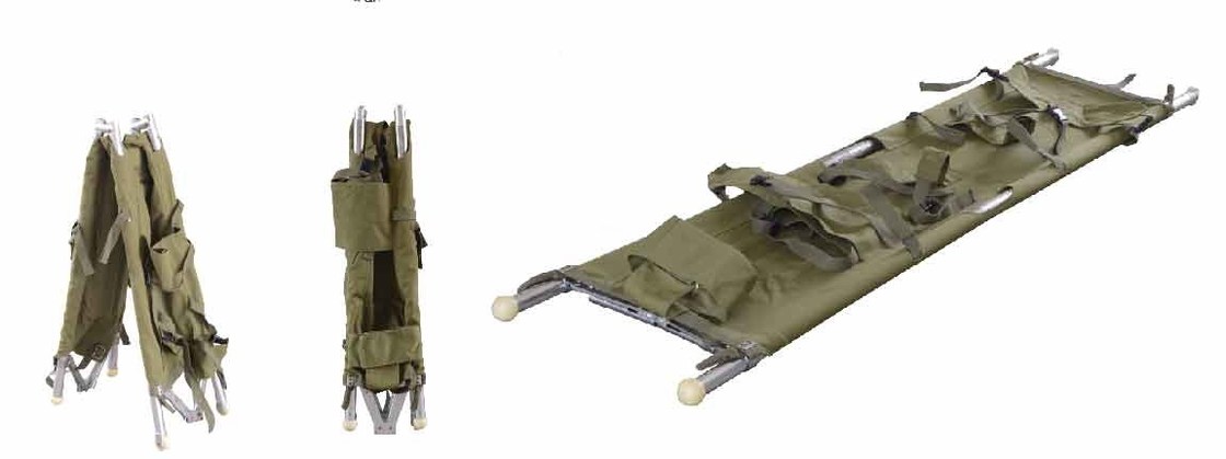 Maca médica 200 x 46 x 16cm da dobradura da liga de alumínio para a ambulância 9 quilogramas