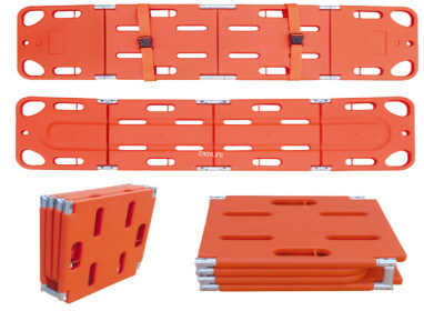 1.91M Foldable Spine Board, maca plástica do salvamento do fogo, placa nadadora da espinha da dobradura da maca do salvamento