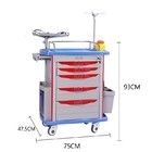 Bom preço. 190CM Anestesia Carrinho Médico Trolley Em Rodagens ABS Plástico on-line