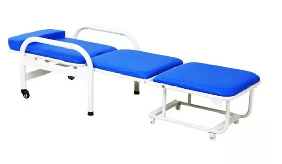 Cadeira de acompanhamento de clínica de hospital ajustável com estrutura de plástico de pulverização de aço