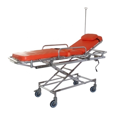 Bom preço. Maca compatível cirúrgica da ambulância de transferência do trole Não-magnético MRI da emergência 35nch médica de 1900MM on-line