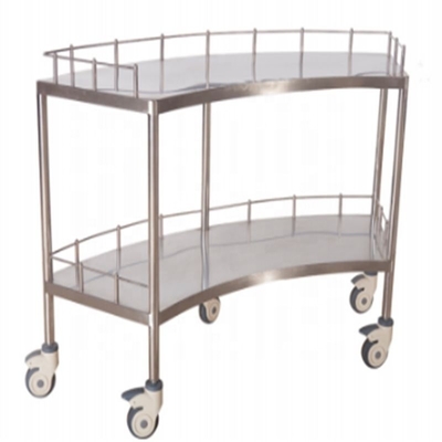 Bom preço. Trole de aço inoxidável médico do instrumento cirúrgico da mobília 45CMHospital de 1400MM com gaveta e roda on-line